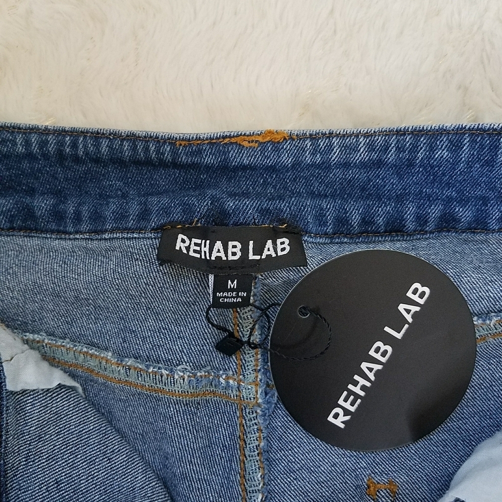 Rehab Lab Patchwork Flare Jeans - Picture 10 of 14